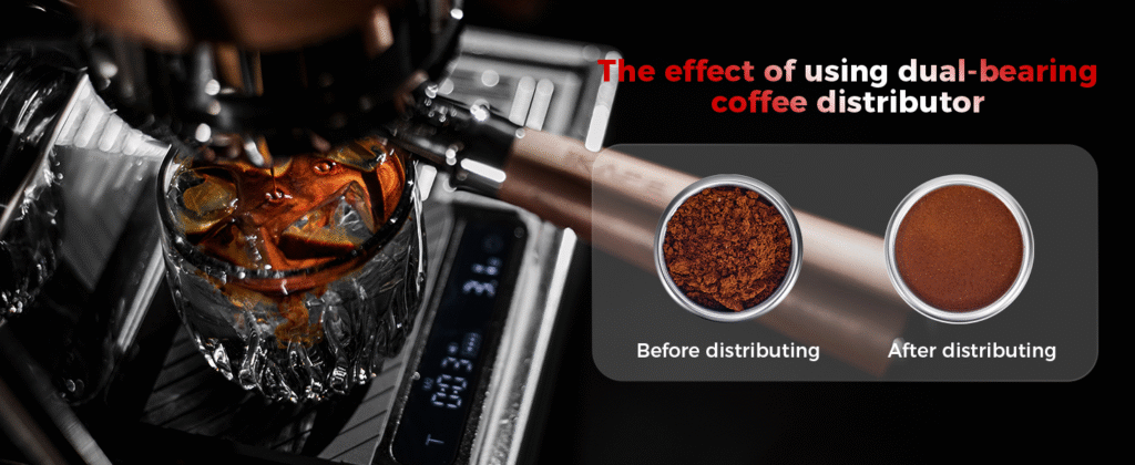 Comparison of using a coffee tamper